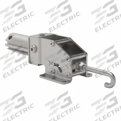 DE-STA-CO Pneumatic Toggle Clamp: 302 lbf Capacity - J-Hook Air-Powered Latch Toggle Clamps