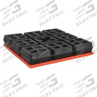 MASON Vibration Isolator Pad: Neoprene, Smooth Pad Top, 8 in Lg, 8 in Wd, 1 in Ht (MPN MBSW8X8). Key specifications — Isolator Material: Neoprene; Brand: MASON.