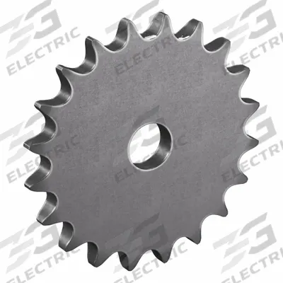 TRITAN Roller Chain Sprocket: No Hub, For Single Strands, 40, 20 Teeth, 3.196 in Pitch Dia - Size 40 Plain-Bore Roller Chain Sprockets