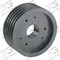 APPROVED VENDOR V-Belt Pulley: B94, 5 Groove, 9.75 in OD, Bushed Bore, SF, Quick Detachable, Webbed (MPN 5B94SF). Key specifications — Pulley Industry Number: B94; Pitch Diameter: 9 in (4L, A); For Belt Section (broad, with similar types): 4L, A, or AX.