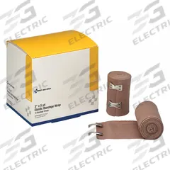 FIRST AID ONLY Elastic Bandage: 5 yd Dressing Lg, 3 in Dressing Wd, Elastic Fabric, Sterile, 12 PK (MPN J616). Key specifications — Water Resistance: Not Water Resistant; Self-Adhesion: Self-Adhering; Unitized: Unitized; Standards: ANSI/ISEA Z308.1-2015; Manufacturer Part Number: J616; Package Type: Box; Product Type: Elastic Bandage; Sterility: Sterile.