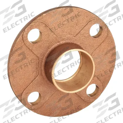 NIBCO Sweat Fitting Adapter: 3 in CTS x 3 in Pipe, Cup x Flange, Cast Copper (MPN 741 3) - Cast Copper & Bronze Tube Flanges