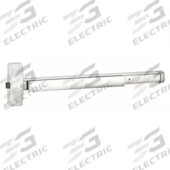 PRECISION Exit Device: 48 in Max Door Wd, Stainless Steel (MPN 3R02101RHRB6304). Key specifications — Product Type: Exit Device; Brand: PRECISION; Exit Device Type: Rim; Exit Bar Style: Touchbar; ADA Compliant: Yes.