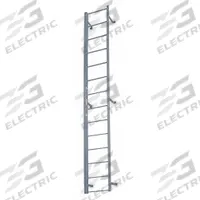 COTTERMAN Fixed Ladder: 11 ft Overall Ht, 20 in Overall Wd, Steel, 300 lb Load Capacity, 12 Rungs (MPN F12S C1). Key specifications — Brand: COTTERMAN; Assembly: Assembled; Number of Sections: 1.