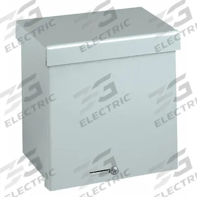WIEGMANN Enclosure: Steel, 6 in x 6 in x 6 in, 3R, Solid Cover, Screw On - Steel Enclosures with Screw-On Covers