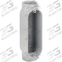 Conduit Outlet Body: Aluminum, 1 in Trade Size, C Body, 11.8 cu in Body Capacity, Set Screw Hub (MPN C100T-A). Key specifications — Finish: Powder Coated; For Use With: EMT; Brand: APPLETON ELECTRIC; Hub Style: Set Screw.
