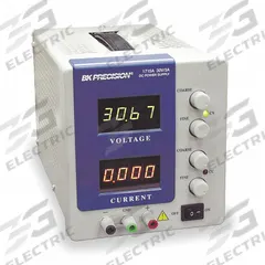 B&K PRECISION DC Power Supply: Digital DC, 6.2 in H x 5.5 in W x 12.5 in D, 2 A Current Output Max. (MPN 1715A). Key specifications — Line Regulation Current: 0.2% + 3 mA; Load Regulation Voltage: Less Than 0.01% + 3 mV; Calibration Certificate Type: Not Certified; Manufacturer Part Number: 1715A; Brand: B&K PRECISION; Includes: AC Power Cord; Line Regulation Voltage: Less Than 0.01% + 3mV; Load Regulation Current: 0.2% + 3mA.