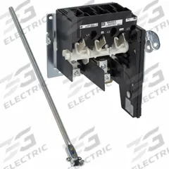 SQUARE D Disconnect Switch: Non-Fusible, 100 A, 600V AC (MPN 9422TEN10). Key specifications — attr869454: Three; attr869449: 9422TEN10; attr869461: Mounting Hardware; attr869451: UL 98 Listed; attr869474: SQUARE D; attr874590: Yes.