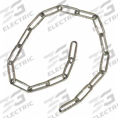 Dayton Straight Chain: 4 in Chain Trade Size, Carbon Steel, 205 lb Working Load Limit - Welded Straight-Link Tailgate Chains