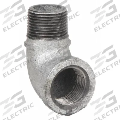 ANVIL Metal Pipe Elbow: 90° Elbow, 300 psi @ 150° F, 2 in x 2 in, Malleable Iron - Medium-Pressure Threaded Pipe Fittings