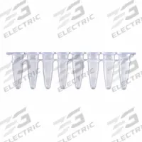APPROVED VENDOR PCR Strip: PCR Strip, Polypropylene, 0.2 mL Capacity - mL, 0.01 fl oz Capacity - oz (MPN P3802-Q). Key specifications — Brand: APPROVED VENDOR; Graduated: No; Closure Color: Colorless; Includes: Separate Optical Strip Caps; Includes Closure: Yes; Body Color: Natural; Bottom Shape: Conical; Body Material: Polypropylene.