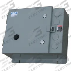 EATON NEMA Magnetic Motor Starter: Non-Reversing, 3 Poles, NEMA Size 4, 135 A, 208V AC Coil (MPN ECN0542EAA-R63/F). Key specifications — attr211388: EATON; attr951451: 1NO/1NC; attr951453: 208V AC; attr951489: Three; attr984425: 1NO/1NC; attr984429: Pilot Light; attr997361: None (Not Applicable to Electronic Overloads).