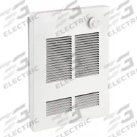 DAYTON Recessed Electric Wall-Mount Heater: 1500 W/2000 W, 208/240V AC, Single Phase, White (MPN 5ZK70). Key specifications — Grille Color: White; Programming Capability: Non-Programmable; Wattage Output: 1500 W/2000 W; Voltage, Phase: 208/240V AC, 1-phase; Rough-In Dimensions - H x W x D: 12-5/8 in x 9-3/16 in x 2-1/2 in; Nominal Voltage - HVAC: 208V AC; Brand: DAYTON; Phase: Single.