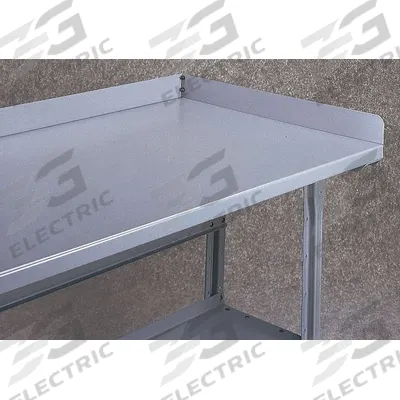 TENNSCO Back & Side Stop Kit: 60 in Overall Wd, 36 in Overall Dp, Steel, Gray - Back & Side Stops