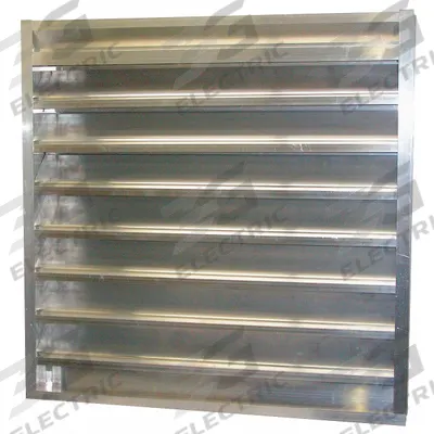 Dayton 48"H 36"W Drnbl Extrd Alu Combo Dmpr: Hat Channel, 47 1/2 in H, 35 1/2 in W - Combination Dampers & Louvers with Drainable Blades