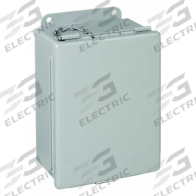 HOFFMAN Enclosure: Steel, 6 in x 4 in x 3 in, NEMA 12/13, Solid Cover - Steel Dust-Tight Enclosures