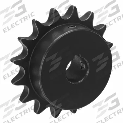 TSUBAKI Single Strand Sprocket: 50, For 5/8 in Chain Pitch, 3/4 in Bore Dia, 16 Teeth - Size 50 Fixed-Bore Roller Chain Sprockets