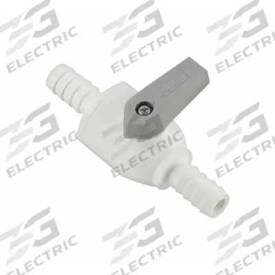 Parker Manual Two-Way Ball Valve: 1/2 in, Polypropylene, Straight, Barb x Barb - Polypropylene Ball Valves