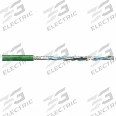 CHAINFLEX Measuring System Cable: (2) Pr 26 AWG (0.15)/(2) 22 AWG (0.38), Green - Servo Motor Feedback Cables