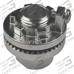 CALBRITE Grounding Lug Hubs for RMC/IMC: 1 1/2 in Trade Size, 1 31/32 in Overall Lg (MPN S61500LTV2). Key specifications — Insulated: No; Thread Size: 1-1/2"-11-1/2; Thread Type: NPT; Brand: CALBRITE.