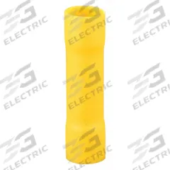 GRAINGER Butt Splice Connector: Yellow, Vinyl, For Wire Size 4 AWG – 4 AWG, 600 V, Pack Qty 20 (MPN 4FRE1). Key specifications — Brand: GRAINGER.