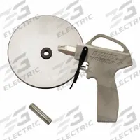 EXAIR Safety Air Gun with shield: Ergonomic Grip, Cast Aluminum, 1/4 in Female NPT, Straight (MPN 1629-CS). Key specifications — attr1328526: Cast Aluminum; attr1328500: 1126 Flat Air Nozzle; attr1328508: EXAIR; attr1328515: Yes; attr1328533: Yes.