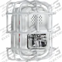 SAFETY TECHNOLOGY INTERNATIONAL L Series Wire Cage: Steel, 4 in Overall Dp, 6 3/16 in Overall Lg (MPN STI-9763). Key specifications — Manufacturer Part Number: STI-9763; Brand: SAFETY TECHNOLOGY INTERNATIONAL; Color: White; For Location: Indoor; For Use With: L Series Horns/Strobes; Includes: Mounting Hardware; Mounting Location: Wall Mount; Mounting Style: Surface Mount.