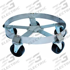 APPROVED VENDOR Drum Dolly: 1,100 lb Load Capacity, For 55 gal Container Capacity, Round, (5) Swivel (MPN 6FVJ0). Key specifications — Caster/Wheel Configuration: (5) Swivel; For Container Capacity: 55 gal; Deck Shape: Round; Brand: APPROVED VENDOR.