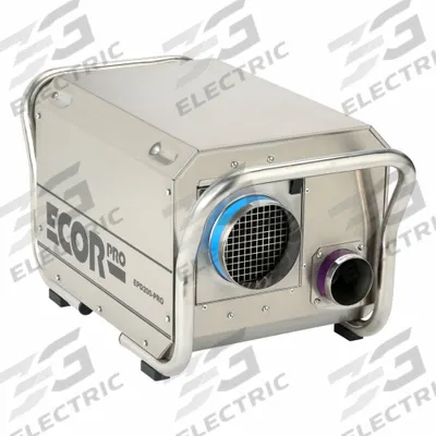 ECOR PRO Portable Dehumidifier: EPD200-PRO, Water Damage Restoration - Low-Temperature Compact Industrial Dehumidifiers