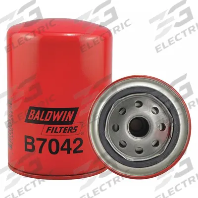 BALDWIN FILTERS Oil Filter: B7042, M20-1.50 Thread Size, 5 3/8 in Overall Ht - Spin-On Oil Filters