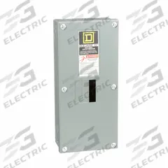 SQUARE D Circuit Breaker Enclosure: 2 Spaces, 100 A Amps, Surface Mounting, Indoor (MPN QO2100BNS). Key specifications — For Use With: Square D QO Circuit Breakers; Mounting Style: Surface; Location: Indoor; Brand: SQUARE D.