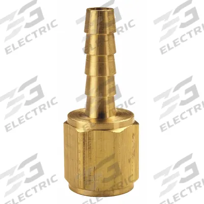 DIXON VALVE & COUPLING Barbed Hose Fitting: For 3/8 in Hose I.D., Hose Barb x NPTF - Brass Multipurpose (Air, Water, Chemical) Rigid Barbed Hose Fittings