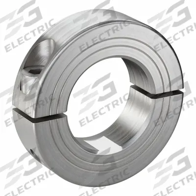 RULAND MANUFACTURING Shaft Collar: 2-Piece, Metric, Round, Clamp-On, 30 mm Bore Dia - Stainless Steel Shaft Collars