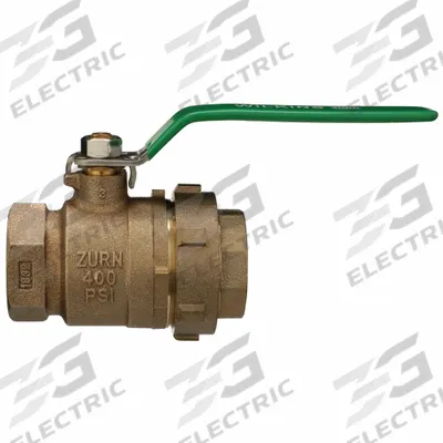 WILKINS Manual Two-Way Ball Valve: 1 1/2 in, Bronze, Straight, FNPT x FNPT, Full Port - Bronze Ball Valves