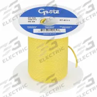 BATTERY DOCTOR Primary Automotive Wire: GPT, 100 ft, 1 Conductor, 22 AWG, Yellow, 60 V Volt (MPN 87-9111). Key specifications — Brand: BATTERY DOCTOR.