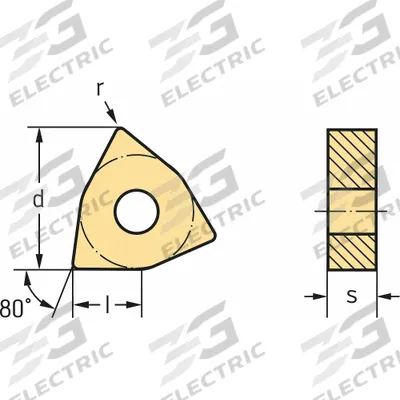 WALTER Turning Insert: WNMG542-MK5 WKK10S - Trigon (W) Indexable Turning Inserts