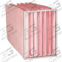 GRAINGER Pocket Air Filter: 24 in x 20 in x 29 in, MERV 13, Pink, Synthetic, 7 Pockets (MPN 6B637). Key specifications — Display Sell UOM: EA; Brand: GRAINGER; Media Material: Synthetic; Performance Rating: MERV 13.
