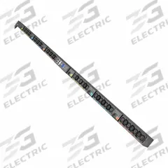 EATON TRIPP LITE PDU: Three-Phase, 208V AC, 42 Outlets, (18) C39/(24) C13, Metered, Remote-Monitored (MPN EVMI4609X-06). Key specifications — Plug Type: 460P9W; Brand: EATON TRIPP LITE; Phase: Three-Phase; Maximum Input Voltage: 208V AC; Receptacle Type: (18) C39; Mounting Location: Vertical Rack; Facing: Front or Side.