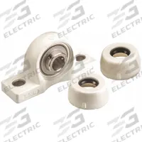 NTN Pillow Block Bearing: 1 1/4 in Bore, Polymer, Set Screws, 1 11/16 in Shaft Ht, 212°F Max Temp (MPN SUCPPL206-20C0FG1). Key specifications — Brand: NTN; Mounting Bolt Size: 1/2 in; Standards: NSF H1; System of Measurement: Inch.
