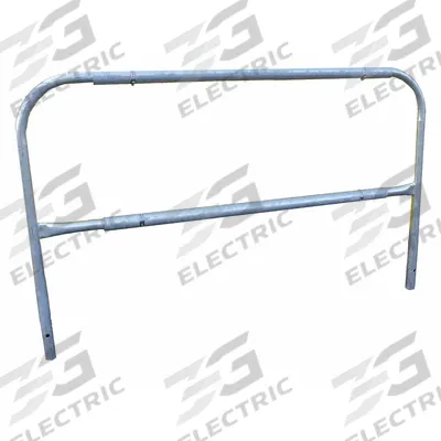 GARLOCK SAFETY SYSTEMS Guardrail: 10 ft x 3 3/8 ft, 18 3/4 in Mid-Rail Ht, Permanent - Standard Guardrails
