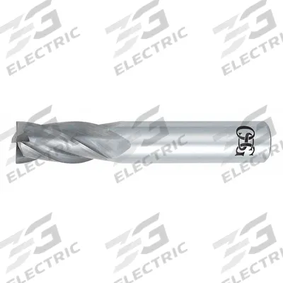 OSG Square End Mill: Carbide, 4 Flute, 7/16" Mill Dia, 1" LOC, 2-3/4" OAL (MPN 454-4375) - Oversize-Tolerance Carbide Square End Mills