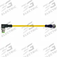 Cordset: M12 Male Right Angle X M12 Female Right Angle, 4 Pins, Yellow, TPE, 3 m Cable Lg (MPN 7700-40261-U040300). Key specifications — Cable Jacket Color: Yellow; End 1 Gender: Male; End 1 Mounting Orientation: Right Angle; End 2 Gender: Female; End 2 Mounting Orientation: Right Angle; End 2 Connection Type: M12; IP Rating: IP66K; Brand: MURRELEKTRONIK.