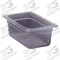 CAMBRO Food Pan: Fourth Size, Rectangular, 2.7 qt Capacity, NSF Certified, 10 1/2 in Overall Lg (MPN CA44PP190). Key specifications — Brand: CAMBRO; Dishwasher Safe: Yes; NSF Certified: Yes; Product Type: Food Pan; Manufacturer Part Number: CA44PP190.