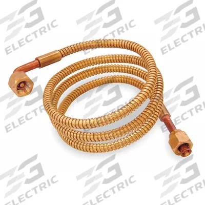 JOHNSON CONTROLS Armored Capillary Tubing: 0.06 in ID, 24 in Lg, 1/4 in Connection - Armored Refrigeration Capillary Tubing