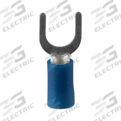 PANDUIT StrongHold(TM) EV14-14FB-Q Loose Piece Forks: Blue, Vinyl, 1/4 in Stud Size, Std Fork, 600 V. Key specifications — Barrel Style: Funnel Entry; Manufacturer Part Number: EV14-14FB-Q; Brand: PANDUIT; Series: EV14.