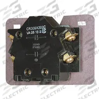 GE Auxiliary Contact Block: 1NO/1NC, 10 A Max Current (AC), Side Mount, Side-Mounted, CR305X200C. Key specifications — Brand: GE; Compatible with Series: 300-Line Contactors.