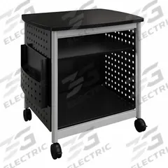 SAFCO Printer Stand: Black, 26 1/2 in Overall Ht, 26 1/2 in Overall Wd, 20 1/2 in Overall Dp, Swivel (MPN 1856BL)