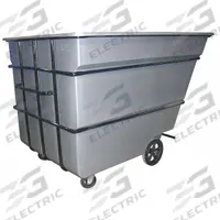 APPROVED VENDOR Tilt Truck: 78 cu ft, 2,800 lb, 81 in L x 56 in W x 56 in H, Gray, Raised (MPN 3.0CU-HD GRAY). Key specifications — Color: Gray; Brand: APPROVED VENDOR; Caster/Wheel Configuration: (2) Axle-Mounted.
