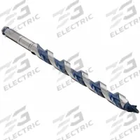 BOSCH Hybrid Drill Bit: 3/8 in Drill Bit Size, 13 in Overall Lg, Hex Shank, 3/8 in Shank Hex Size (MPN NKMT06). Key specifications — attr255259: Hybrid Ship and Spur Auger; attr255260: Carbon Steel; attr255261: PTFE; attr277197: BOSCH.