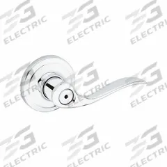 KWIKSET Door Lever Lockset: Privacy Lever Locksets, Chrome, ADA Compliant (MPN 730TNL-26-6AL-RCS). Key specifications — Ligature Resistance: Not Ligature-Resistant; Brand: KWIKSET; Lockset Function ANSI Code: F76; Visual Indicator Message: No Message; Lockset Style: Rose; ADA Compliant: Yes; Finish: Bright Chromium-Plated : Zinc.